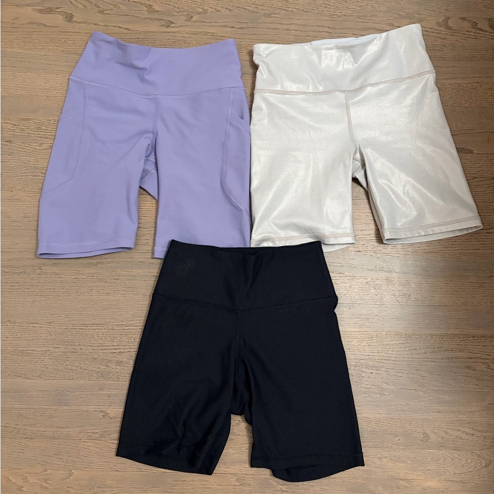 Biker Shorts Trio